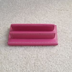 3 for $25: Coach pink leather business card holder